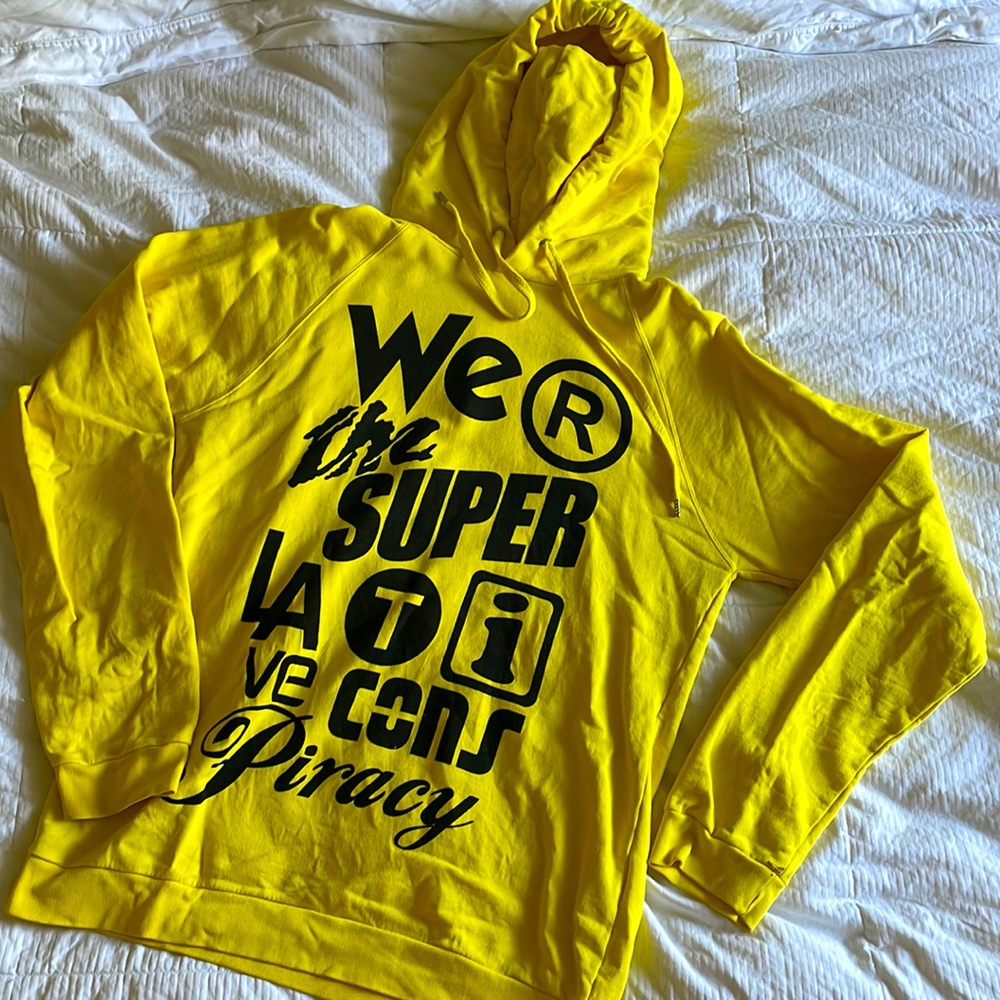 WESC x Boutique Sportif collab Acid Yellow hoodie